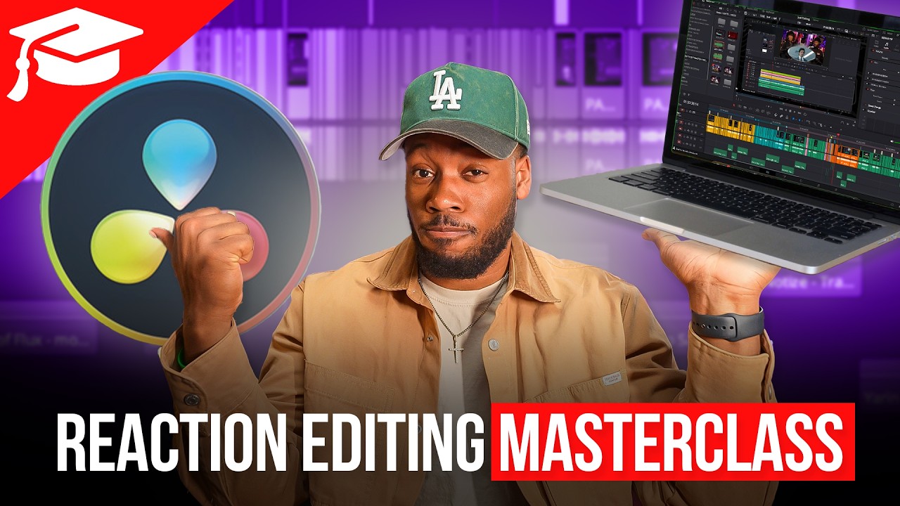 How to Edit REACTION videos WAY FASTER &mdash;  Saves HOURS editing (Davinci Resolve)