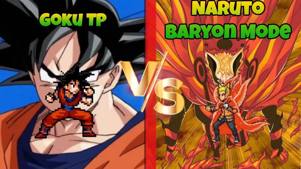 Jump Force MUGEN Goku TP vs Naruto Baryon Mode