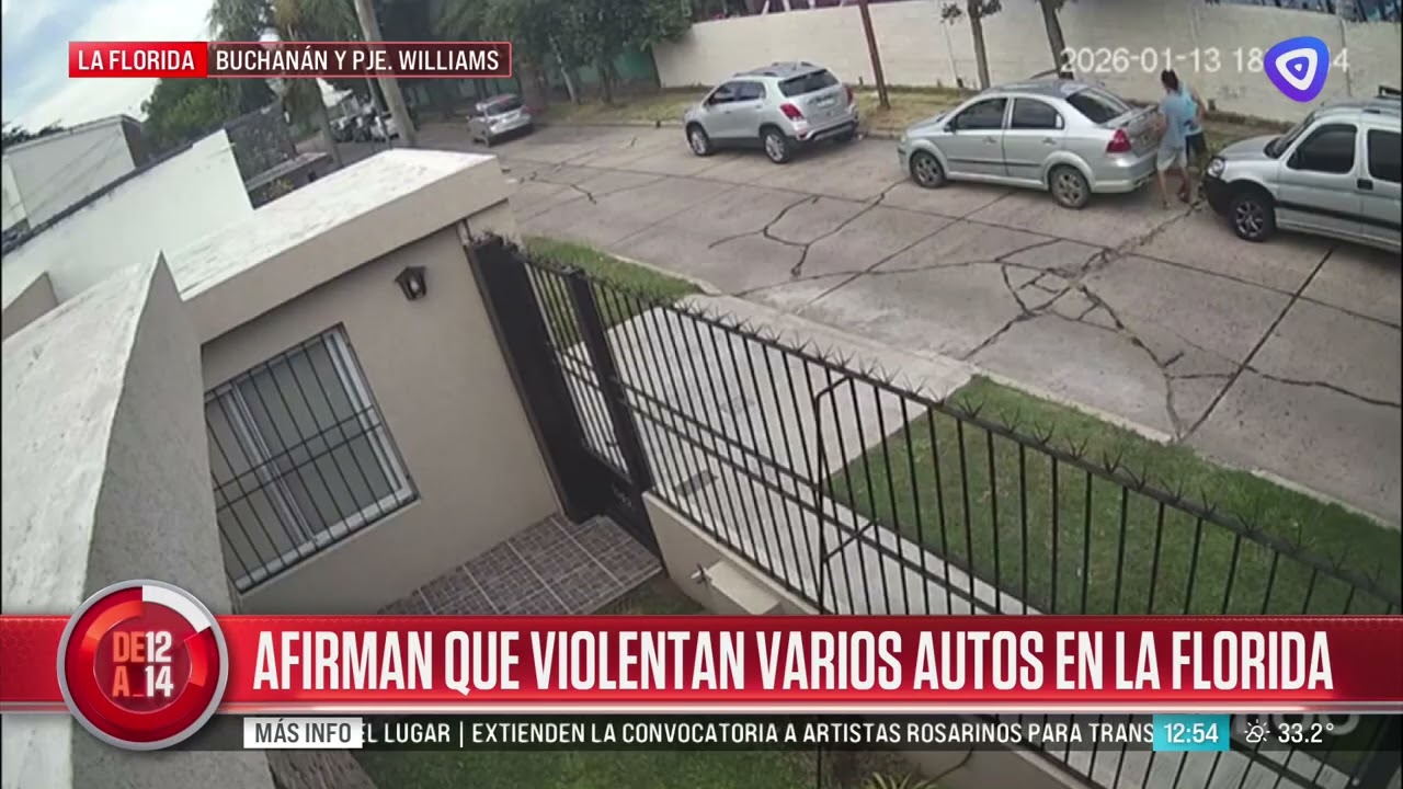 Dos delincuentes robaron la batería de un utilitario en cuestión de segundos
