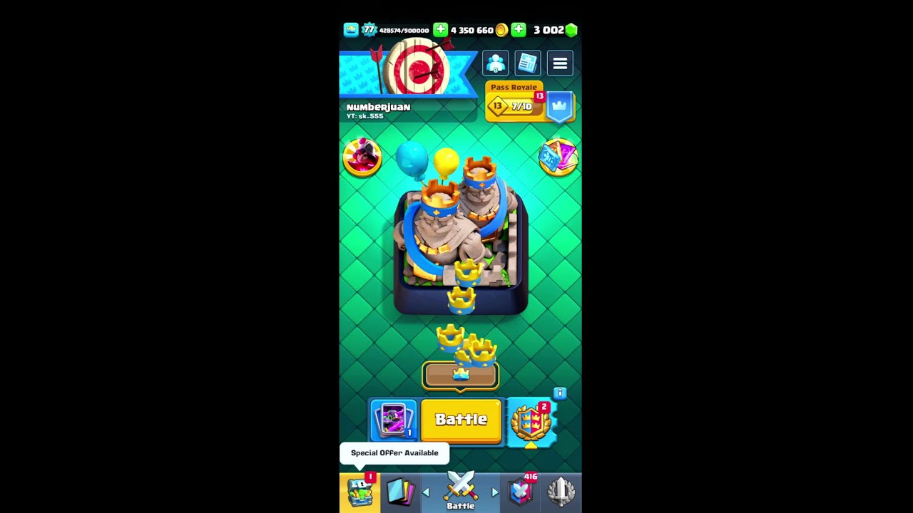 CLASH ROYALE, 1st Day Push