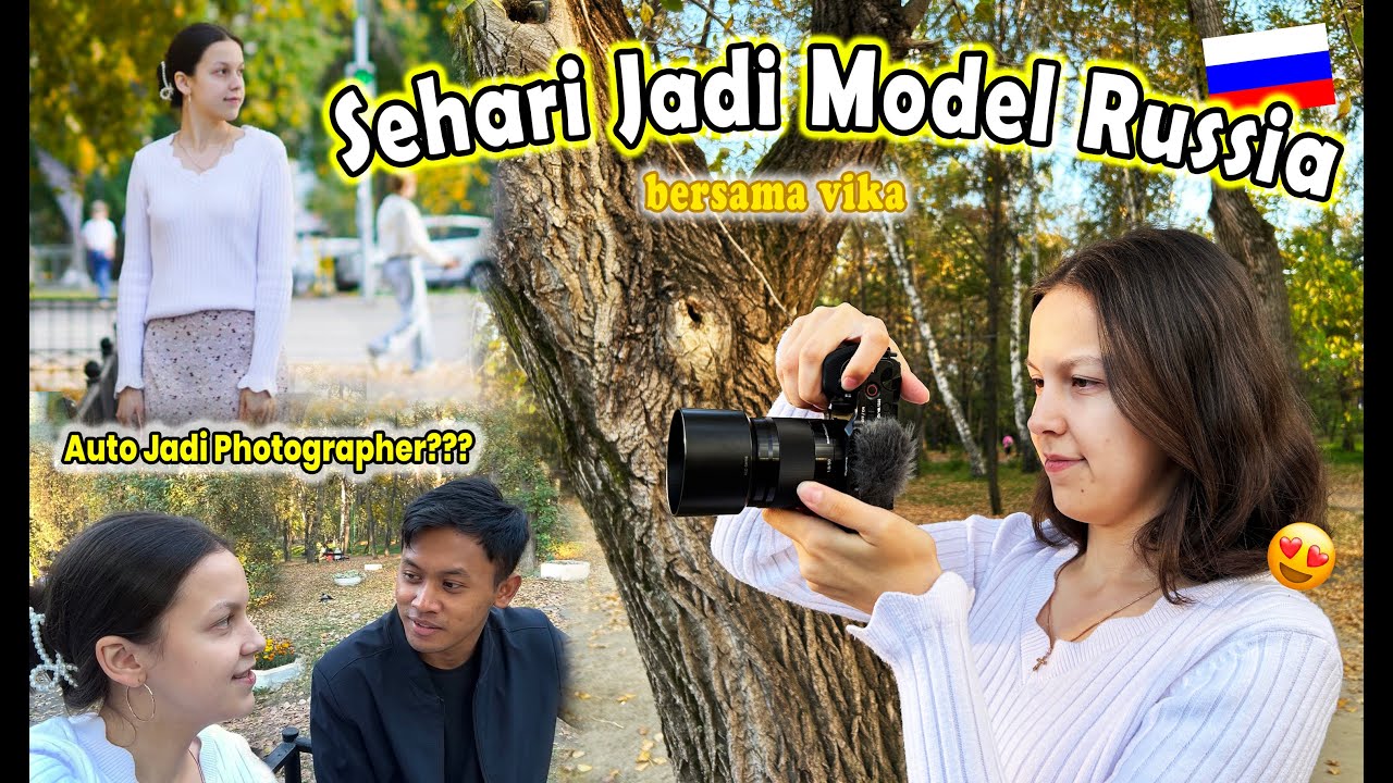 SEHARIAN NGAJARIN CEWE RUSSIA JAGO FOTOGRAFI !!! GIMANA HASILNYA??? - Daily vlog in Russia w/ vika