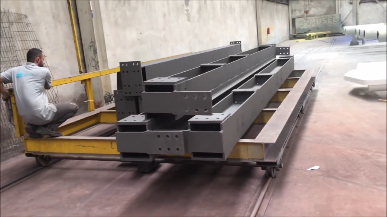 RULO KONVEYÖRLÜ TÜNEL TİP KUMLAMA MAKİNASI / ROLLER CONVEYOR TYPE SHOTBLASTING MACHINE