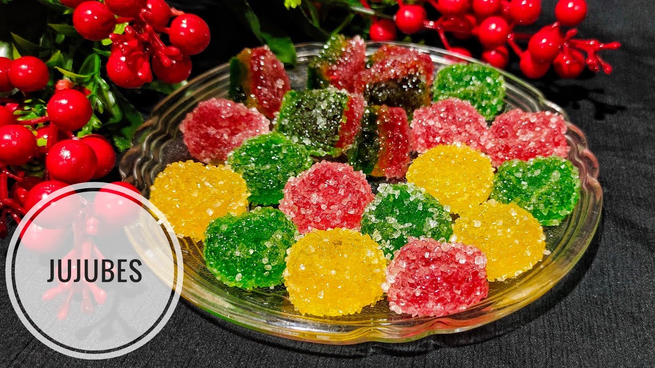 Jujubes | Christmas Candy | Sugarcoated Christmas sweets | treats | how to make JUJUBES | Jelly