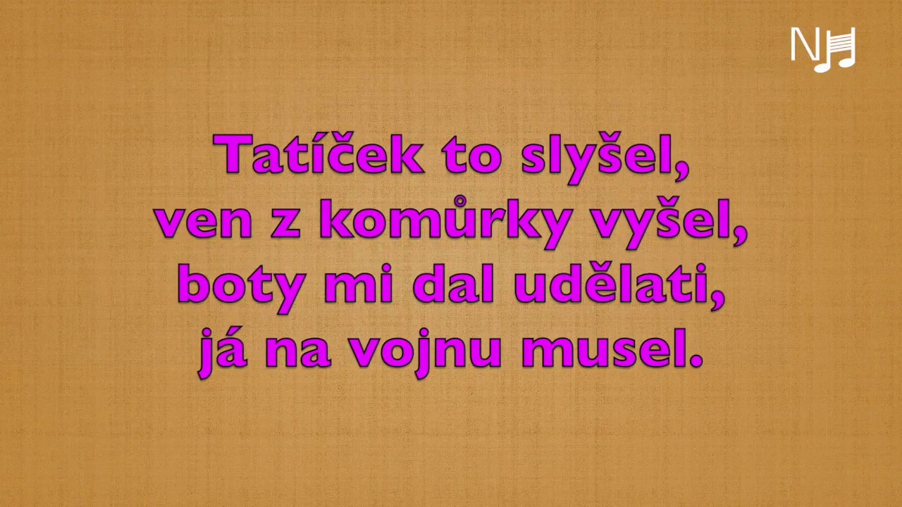 JÁ HUSÁREK MALÝ - veselé zpívání na doma
