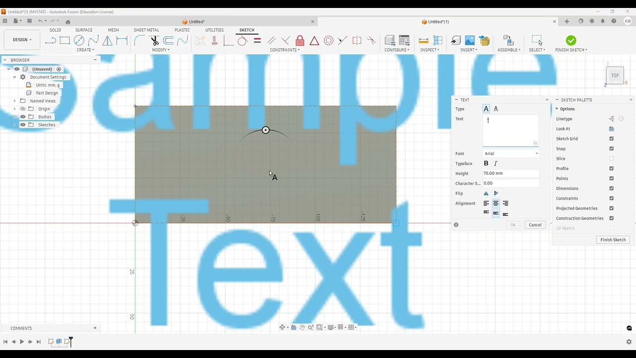 Name Plate Text -  Basic Extrude