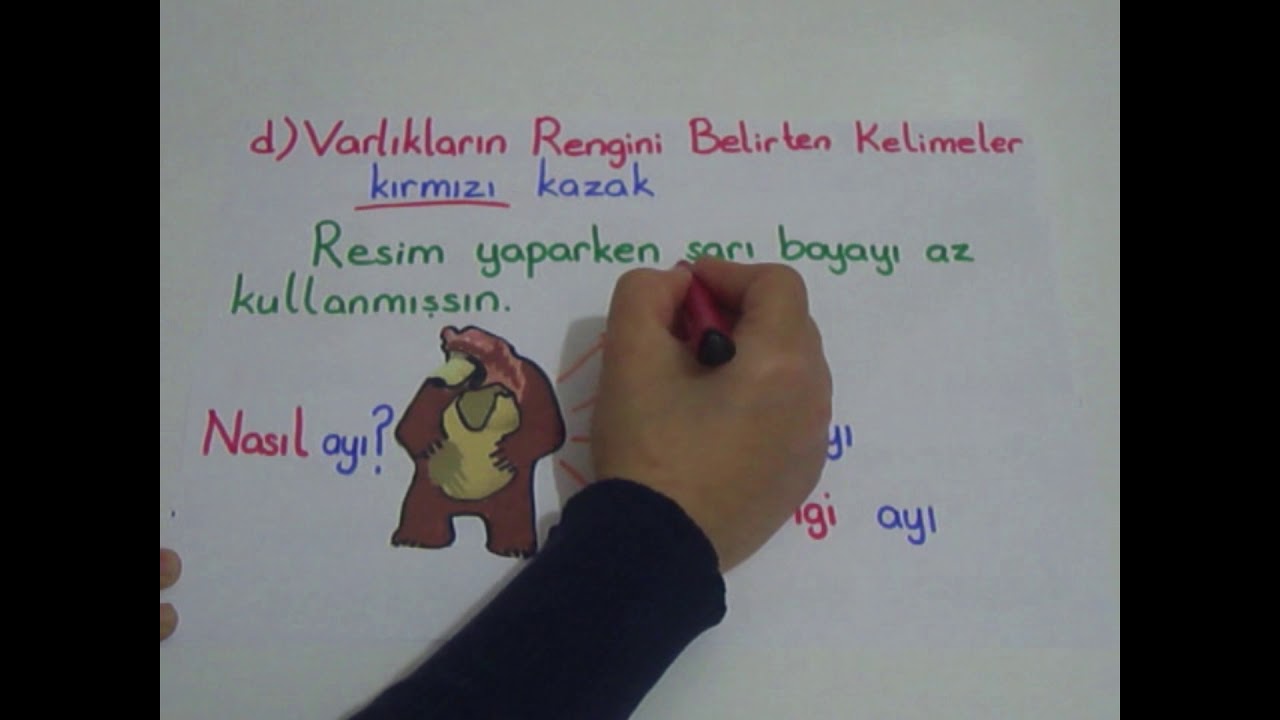 VARLIKLARIN &Ouml;ZELLİKLERİNİ BELİRTEN KELİMELER ( SIFATLAR - &Ouml;N ADLAR)