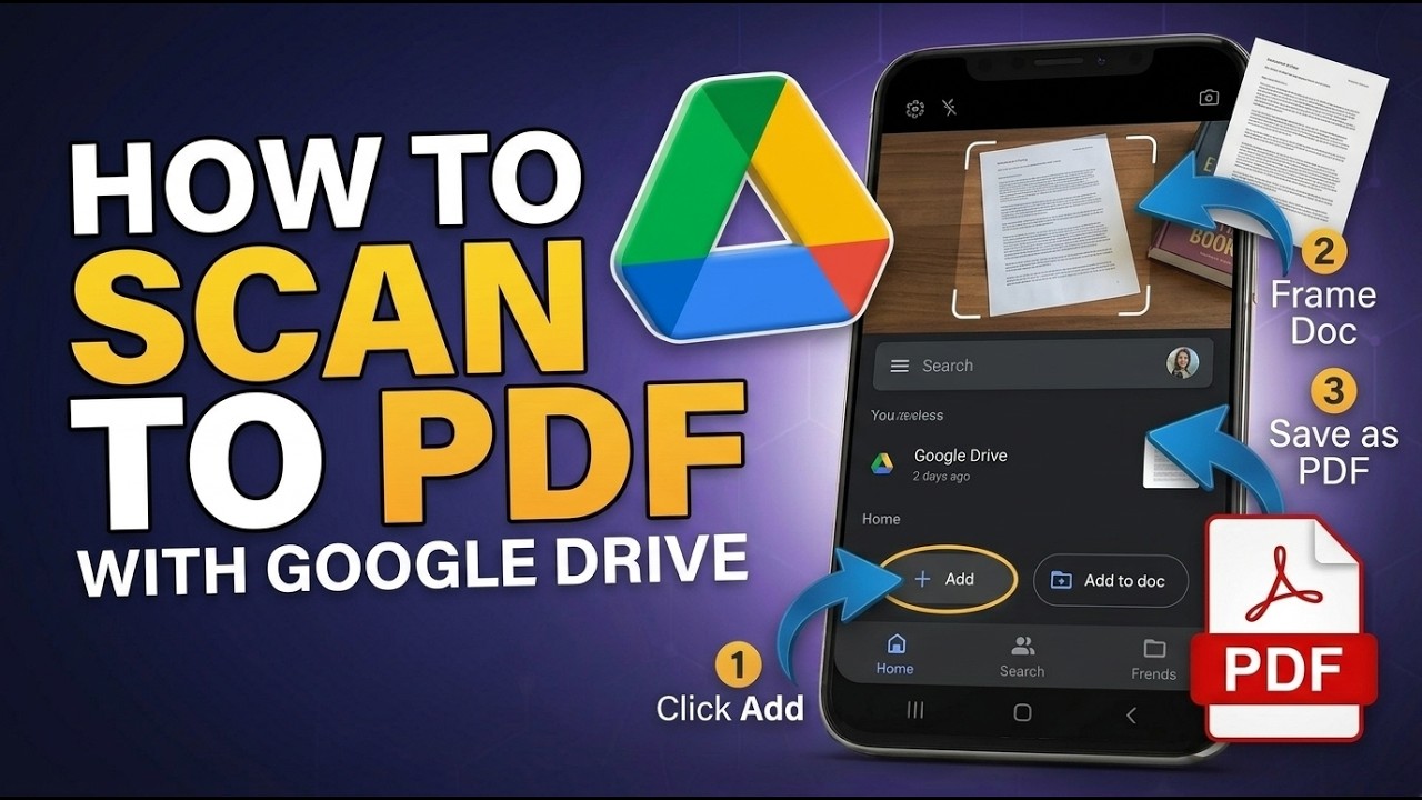 Как сканировать в PDF с помощью Google Диска