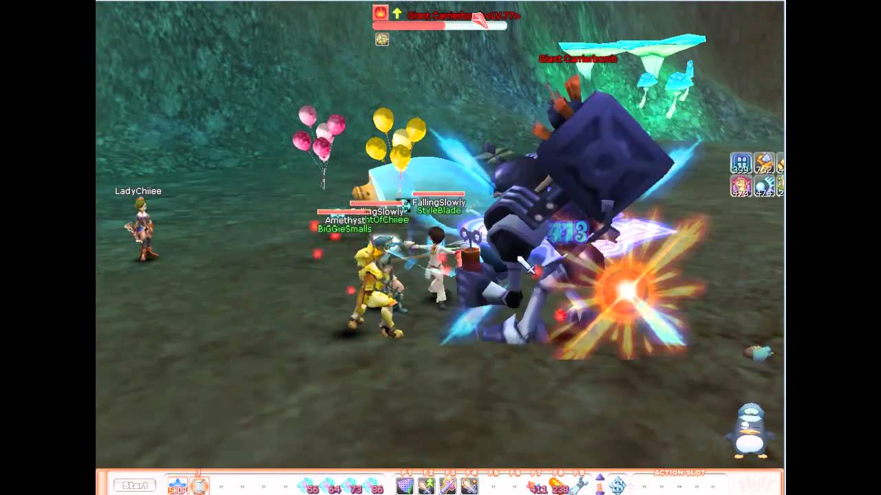 Flyff Killing the Giant CarrierBomb