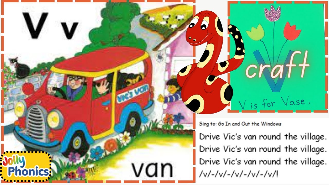 letter v jolly phonics #jollyphonics #sounds #letters #learning #learningenglish
