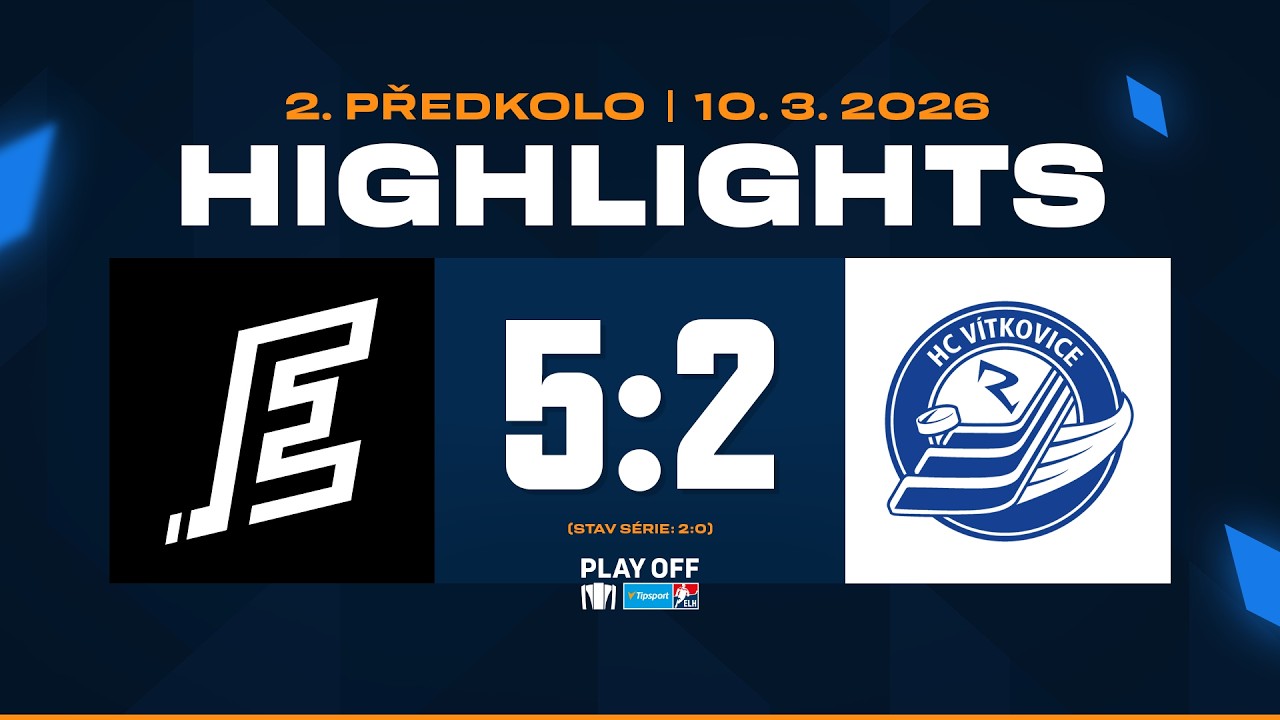 Highlights PŘ2 | HC Energie Karlovy Vary vs. HC Vítkovice Ridera 5:2 | 10.03.2026