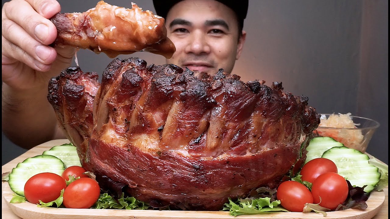KING PORK RIBS ROASTED  MUKBANG ASMR