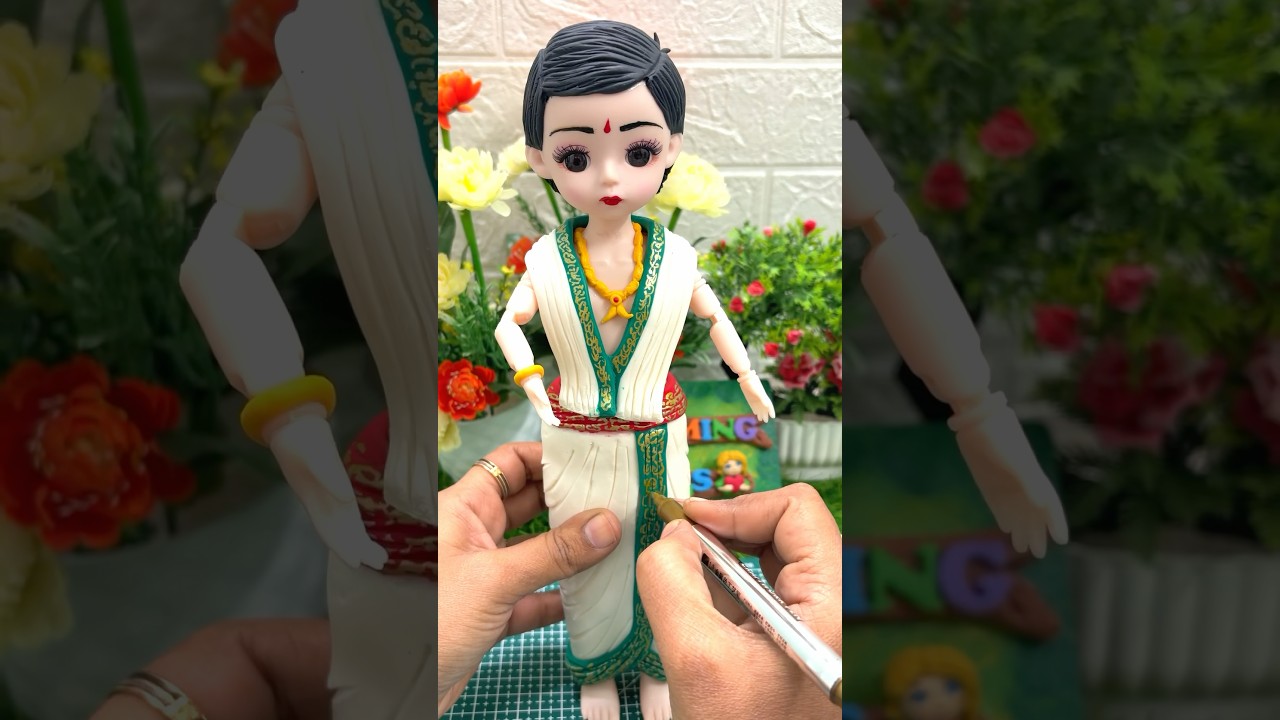 Ugadi Special🥭🌾🌞DIY Traditional Indian Men Making With Clay🥰👩&zwj;❤️&zwj;👩 @bloominghandsart #shorts