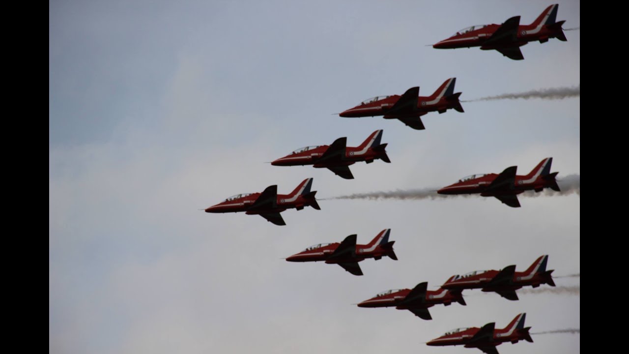 Red Arrows and Antonov 124 at Prestwick Airport 31/8/2013