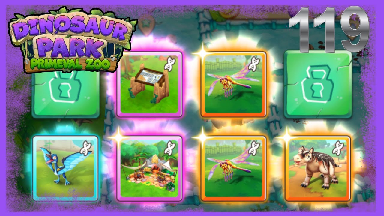 🦕 Dinosaur Park – Primeval Zoo / Od.119 Extra skrzynia, Super Karty
