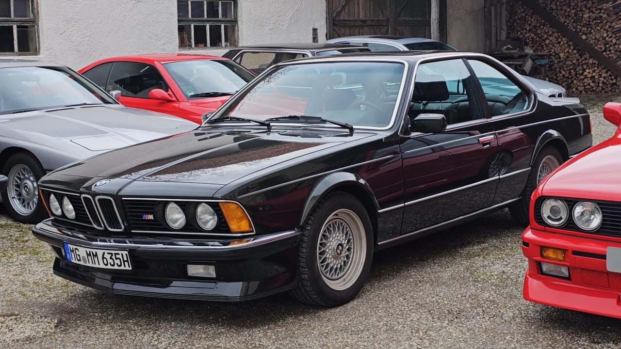 BMW M 635 CSi M88 in Achatgrün zur Durchsicht bei uns mit geringen Mängeln