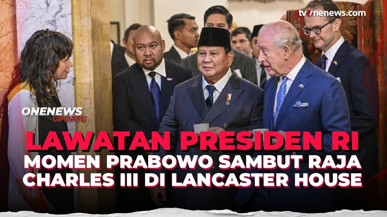 Prabowo Bertemu Raja Charles III Sepakat Kerja Sama Konservasi Gajah | OneNews Update