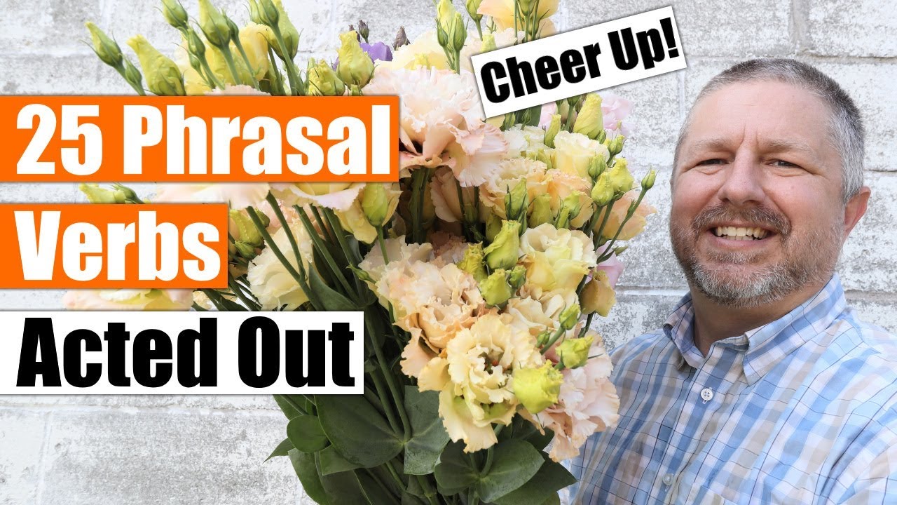A Fun Way to Learn 25 English Phrasal Verbs! Acted Out! With Examples!