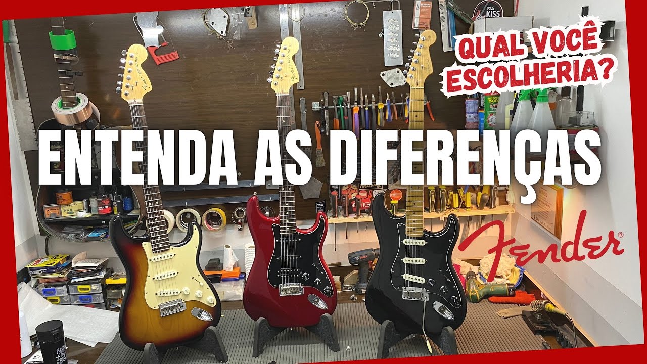 COMPAREI 3 modelos de Fender USA Standard, Highway one e American Special | HSS ou SSS?