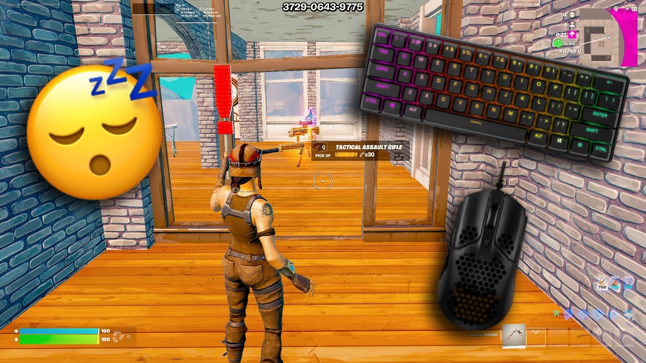Satisfying Keyboard & Mouse Sounds😴 (Fortnite Tilted Zonewars Gameplay)