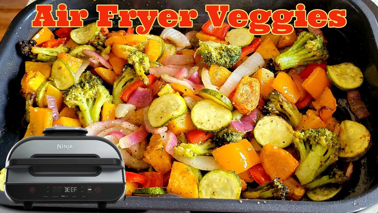 Аэрофритюрница Ninja Foodi Grill XL Овощи Аэрофритюрница Овощи Здоровые гарниры