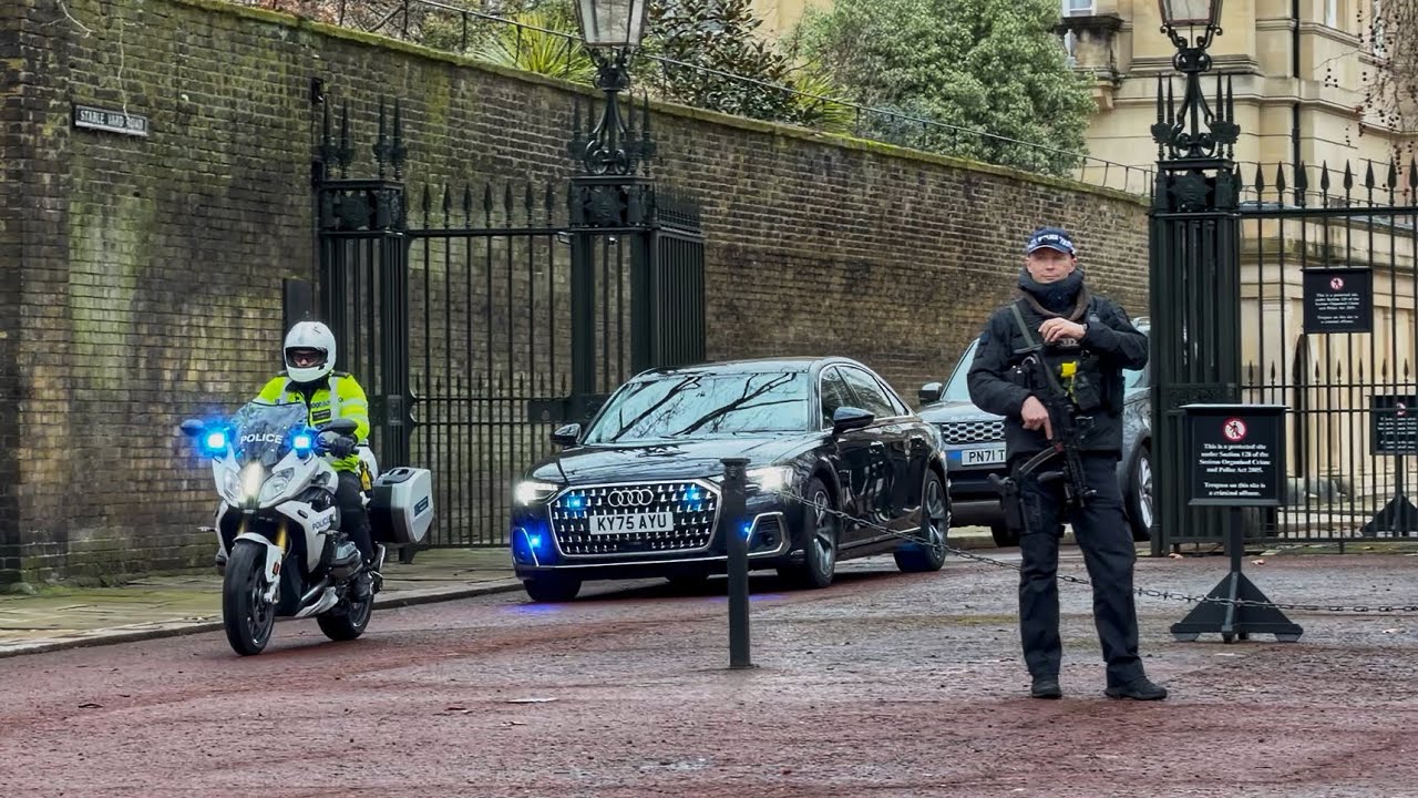 BREAKING: Motorcade Departs King’s Residence Following Andrew Mountbatten’s Arrest