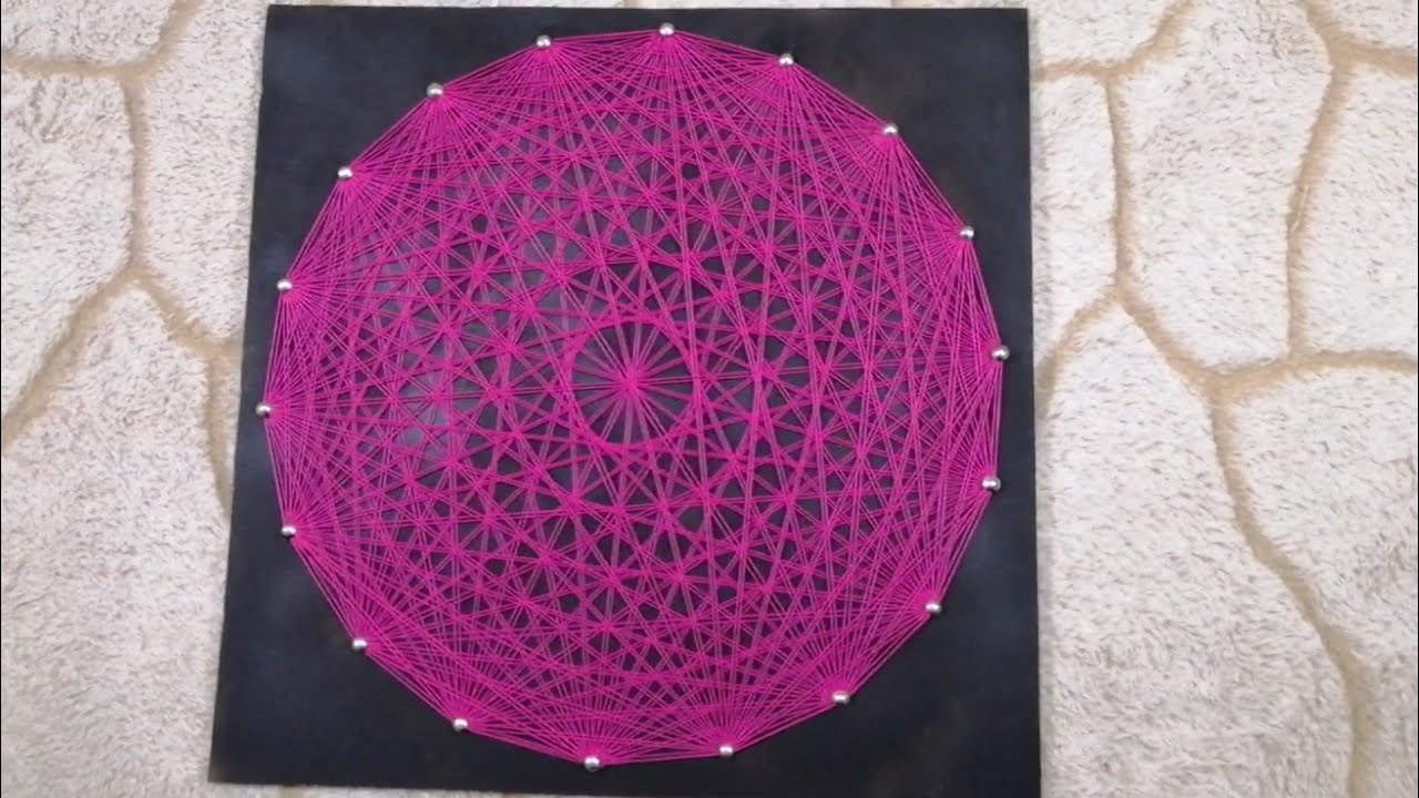 String Art Tutorial/ #walldecoridea #latestversionofart