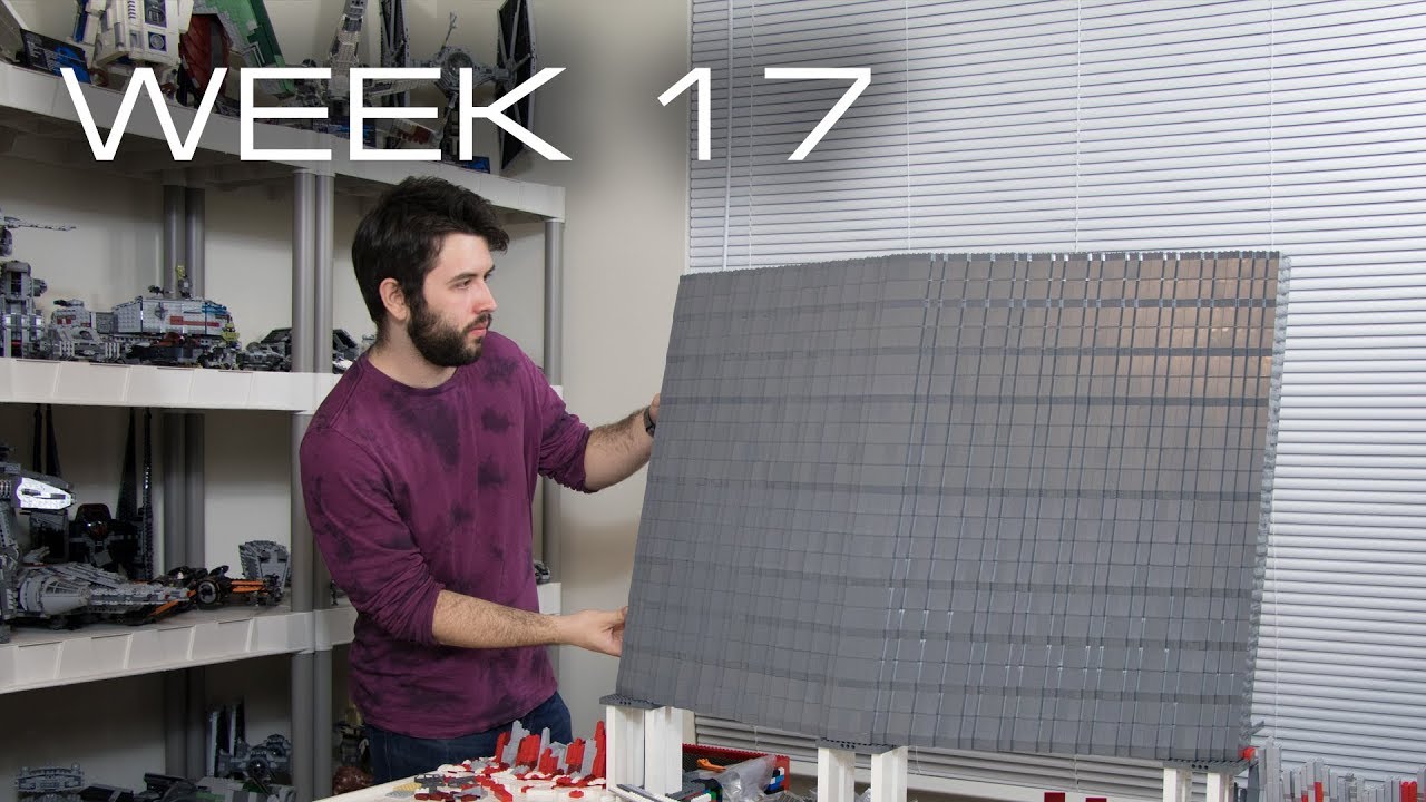 Building Crait in LEGO - Week 17: Completed Wall