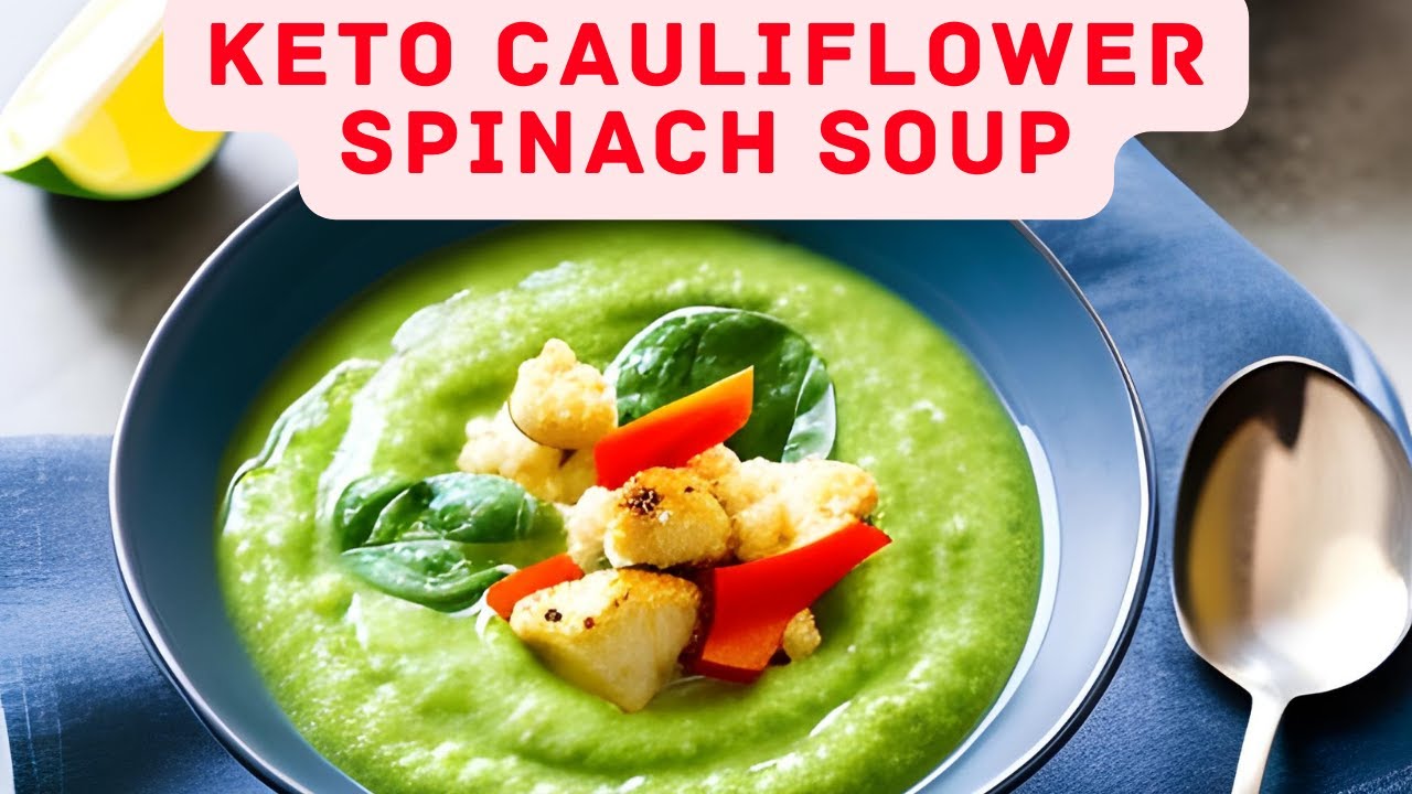Keto Cauliflower Spinach Soup Recipe - A Nutritious and Delicious Vegan Soup
