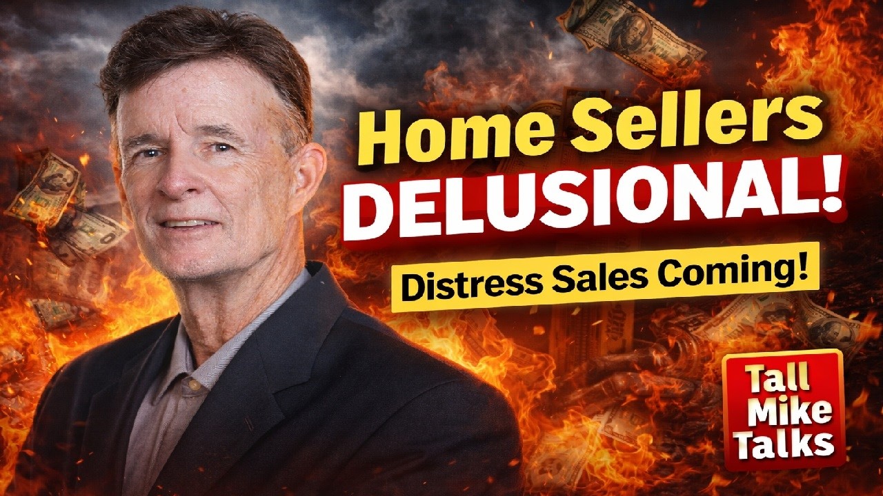 HOME PRICES ARE DROPPING! THE BIG CRASH IS STILL COMING! Housing Market Crash -Tall Mike Talks