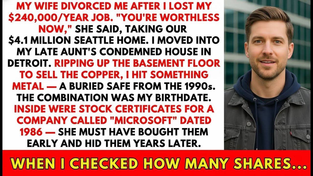 You're Worthless Now She Said, Taking Everything - Until I Found Aunt's Hidden Microsoft Stock