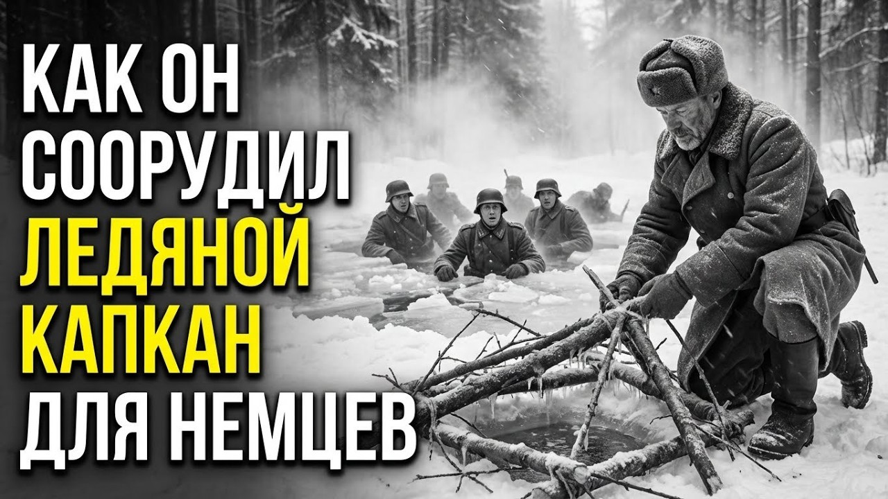 как хитрая ловушка охотника заморозила  немецкую роту