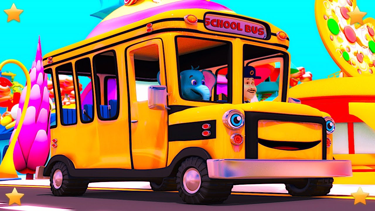 Wheels On The Bus | Kindergarten Nursery Rhymes & Songs for Kids