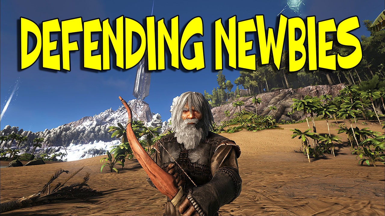 DEFENDING NEWBIES (ROBIN - ARK) #1 | ARK: Survival Evolved (H.O.D's Server)