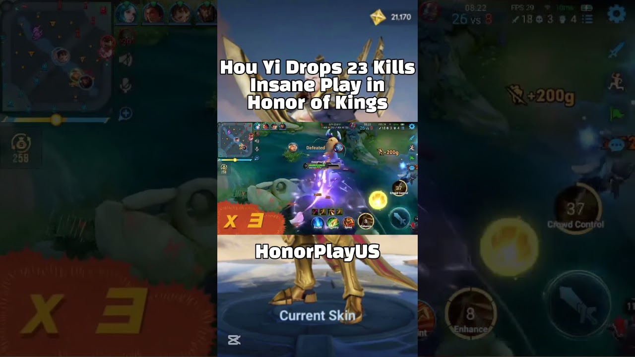 Hou Yi Drops 23 Kills &ndash; Insane Play in Honor of Kings