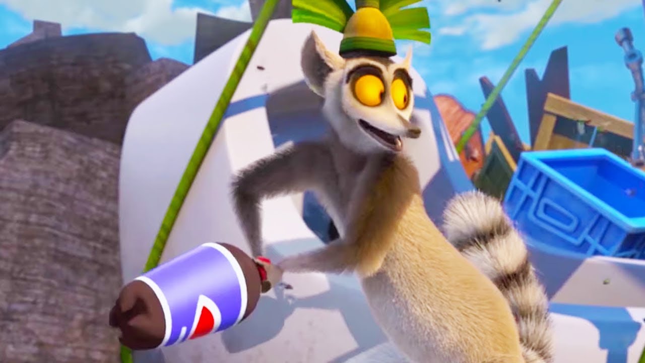 Saúdem Todos o Rei Julien | O Barco | Clipe Engraçado | Madagascar | Desenhos Animados