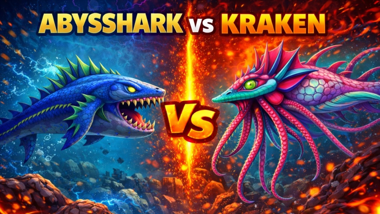ABYSSHARK vs KRAKEN – The Ultimate Battle | Hungry Shark Evolution