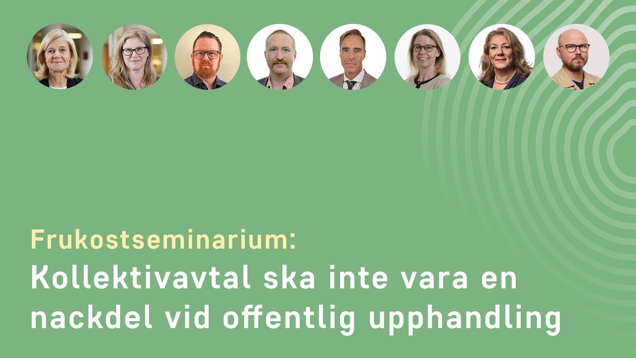 Kollektivavtal ska inte vara en nackdel vid offentlig upphandling