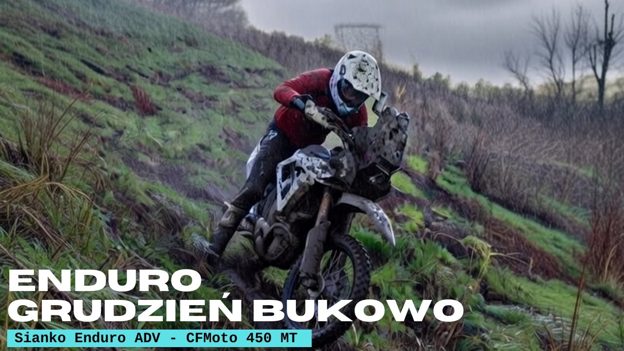 Enduro CFMoto 450 MT Przęsocin 2025.12.14 - błotko, piach, trawa, kostki