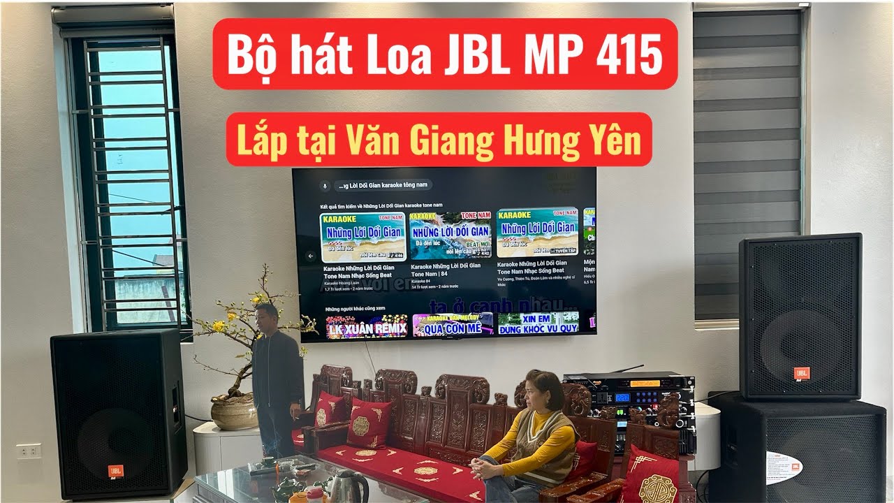 Lắp cho Bác Sỹ ở Văn Giang Hưng Yên. Koa JBL Mp 415. Súp JBL 118S. Đt 0936.583.140///0368.928.299