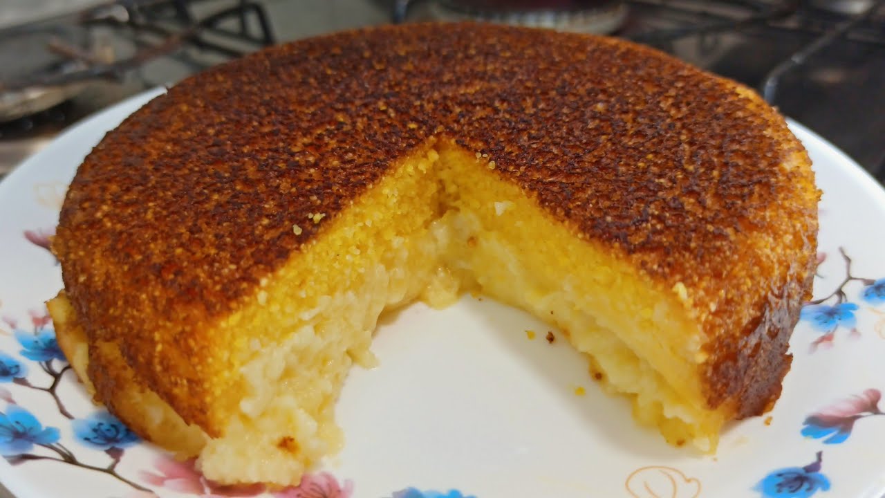 BOLO DE LEITE COM FLOCÃO DE FRIGIDEIRA COM SÓ 1 OVO-SEM TRIGO-PARA O CAFÉ DA MANHÃ OU LANCHE