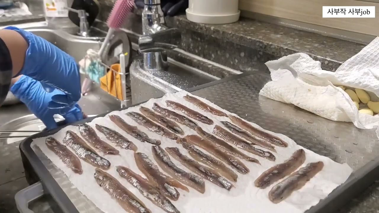 EP 4. 엔초비 이렇게까지 먹을가치가 있는것일까?/엔초비만들기/생멸치/멸치젓갈