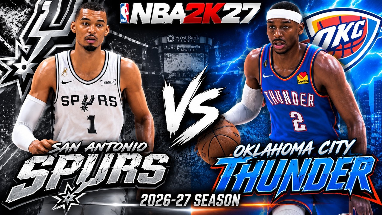 NBA 2K27 Spurs vs Thunder | Opening Night | CPU vs CPU | realistic sliders