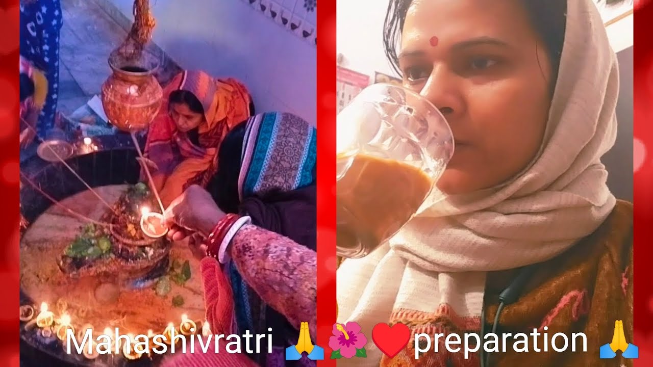 ♥️🌺🌹🌚 🌅 महाशिवरात्रि की तैयारी 🫶 मंदिर चमका दिया 🔔 मेरे प्रभु और माता की सालगिरह जो हैं 🙏🙏