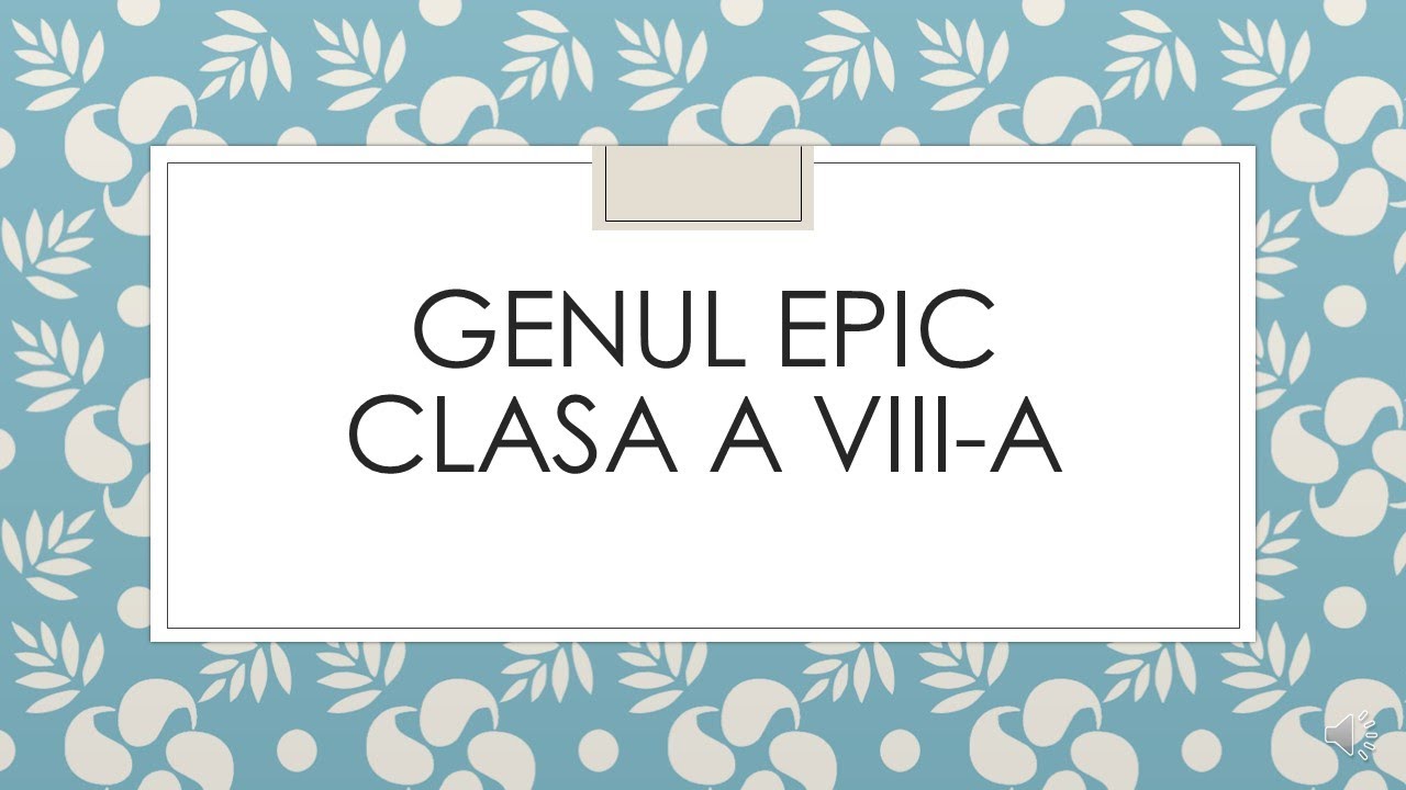 Genul epic