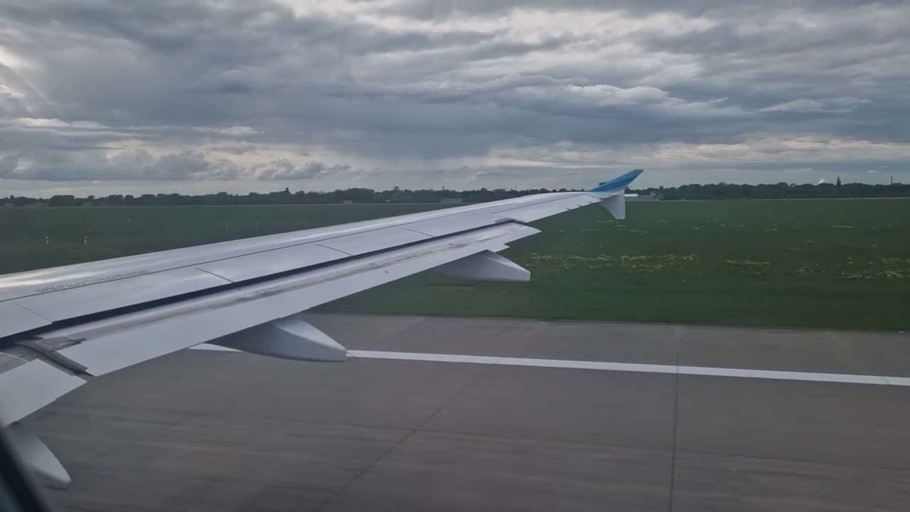Takeoff EW9518/EWG36Y D&uuml;sseldorf (DUS/EDDL) runway 23L