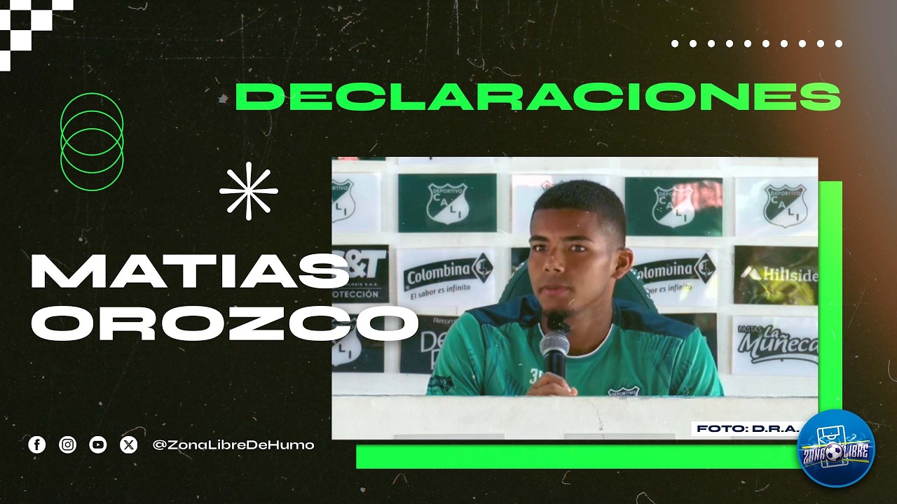 Declaraciones de Matías Orozco en la previa de Bucaramanga vs Deportivo Cali por la fecha 8.
