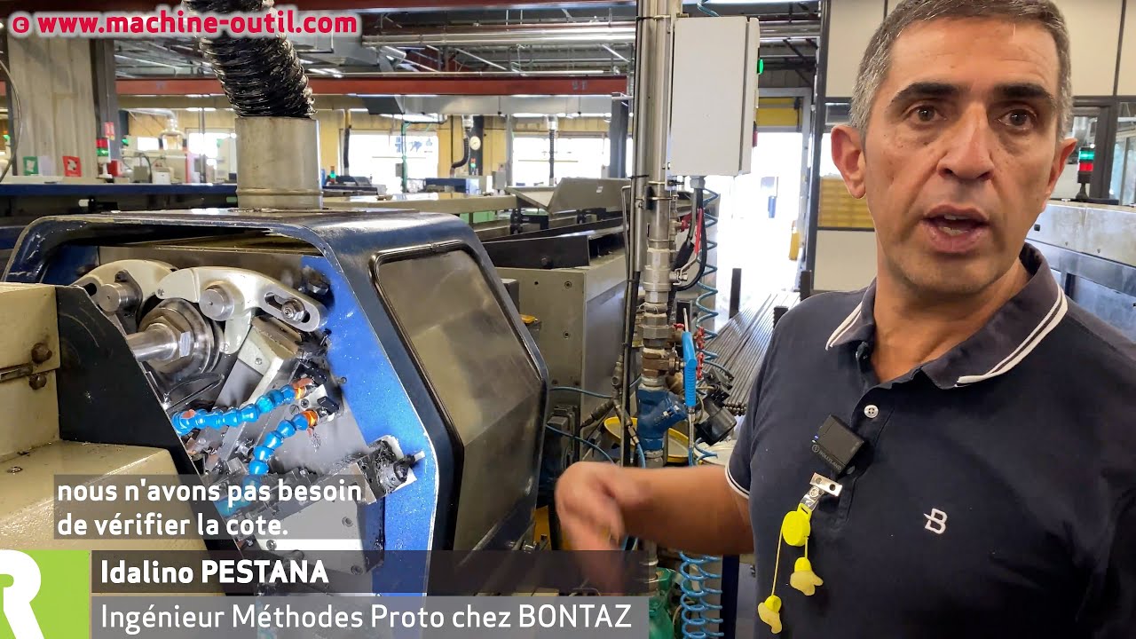 Outils &agrave; plaquettes interchangeables sur tours multibroches chez Bontaz au lieu d'outils monoblocs