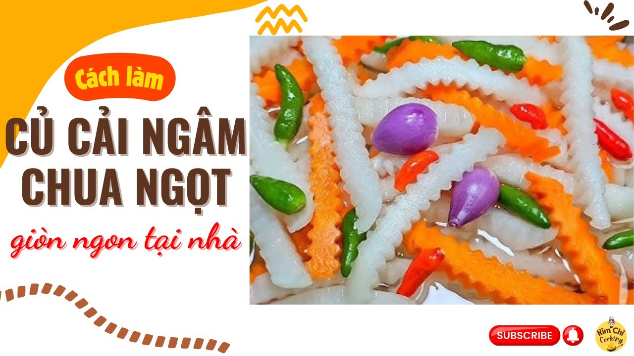 Cách Làm Củ Cải Ngâm Chua Ngọt Giòn Ngon | Món ngon ngày tết  #kimchicooking #asrm