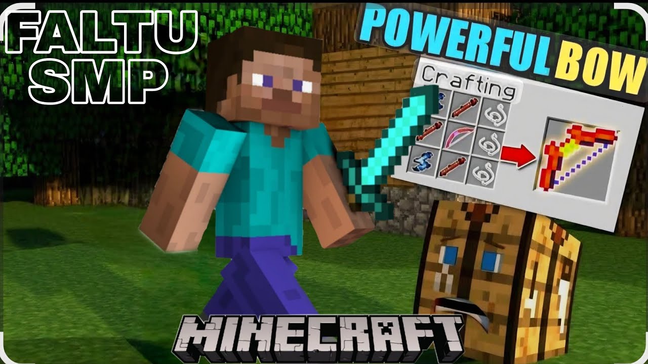 Making a powerful  bow in | FALTU SMP |