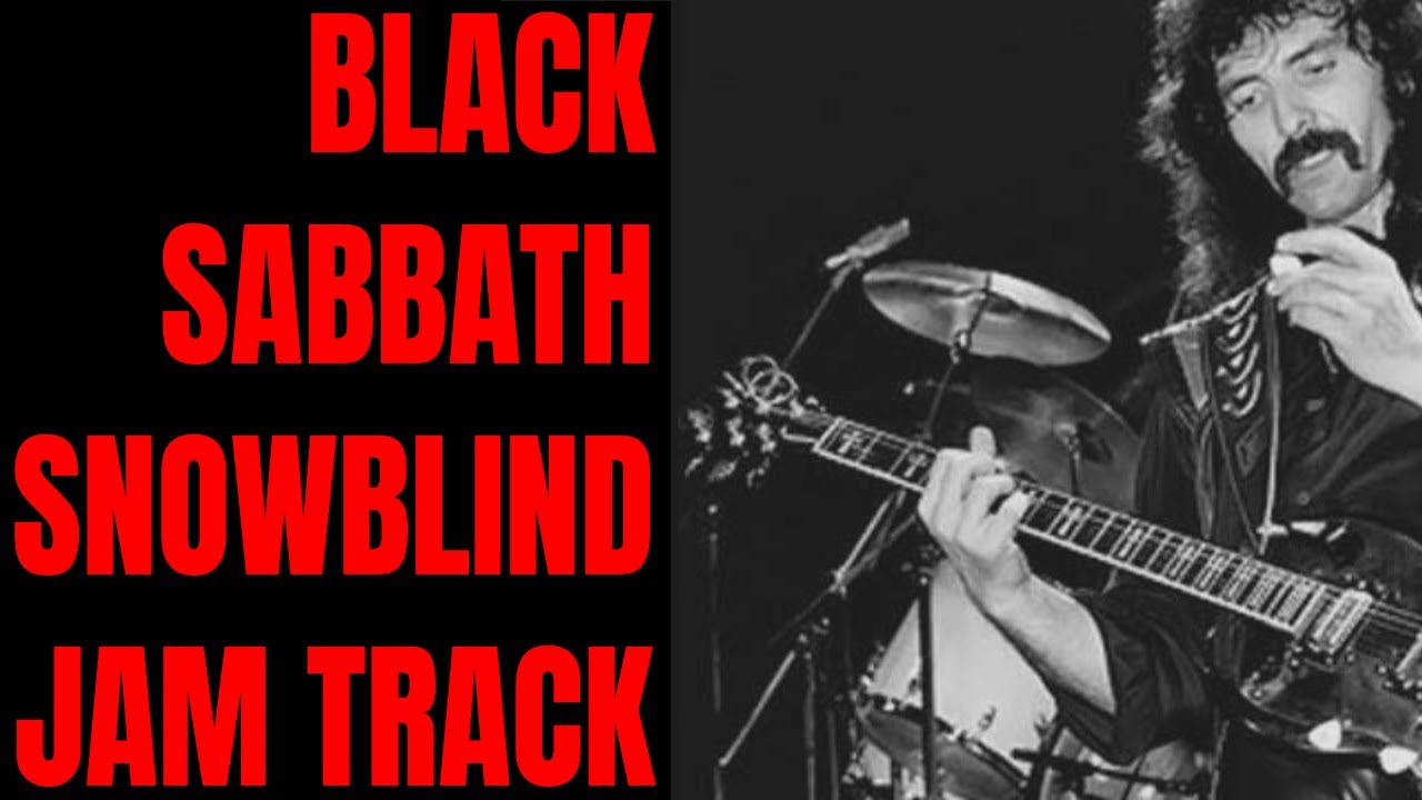 Snowblind Jam Black Sabbath Style Guitar Backing Track (C# Minor)